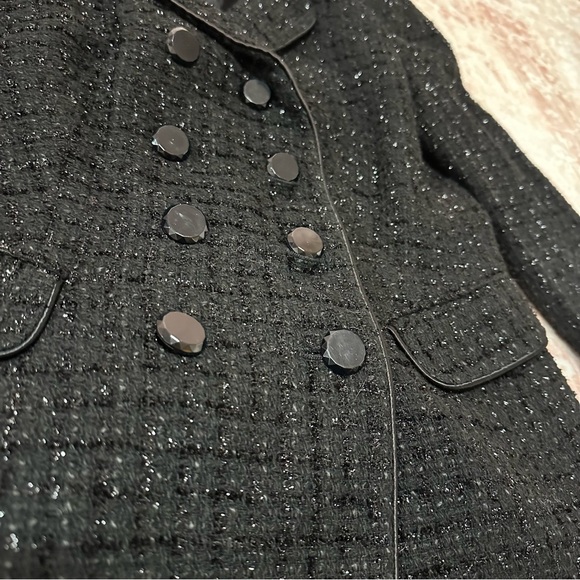 Ann Taylor Sparkly Tweed Blazer With Crystal Buttons - Picture 3 of 11